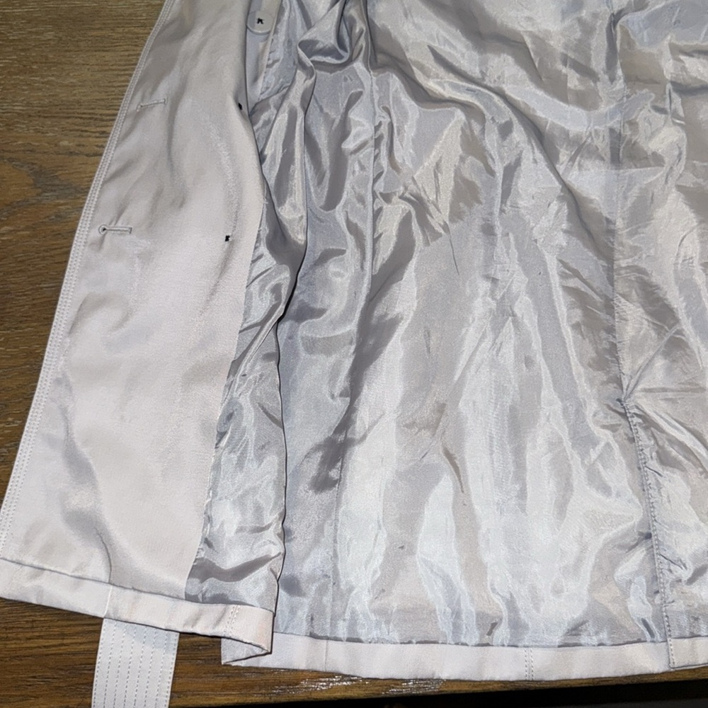Express Light Gray Trench Coat - Picture 12 of 16